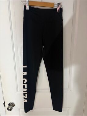 La SENZA Black Leggings with White Side Logo